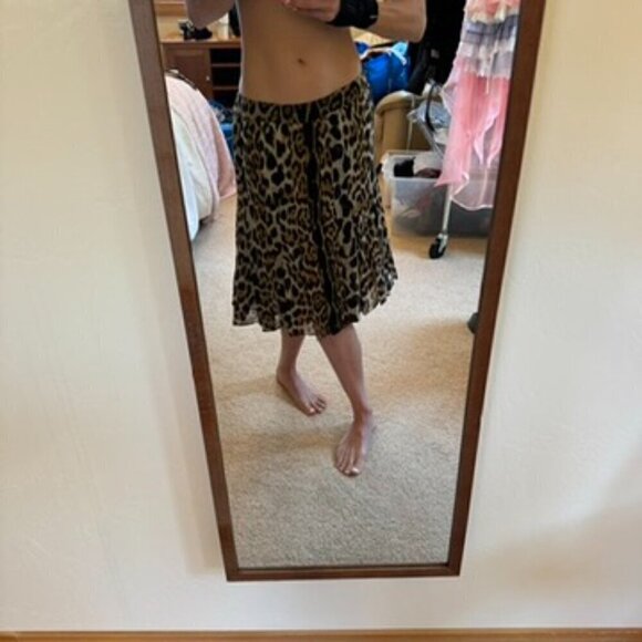 Carlisle Silk Suit Set skirt jacket 2 two pieces animal print cream pristine - Picture 5 of 16